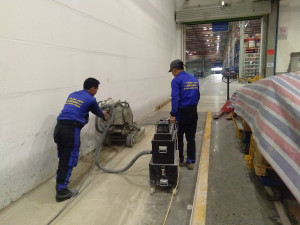 新港博西华地面固化 金刚砂固化项目由南京伊洁特斯环境科技有限公司完成